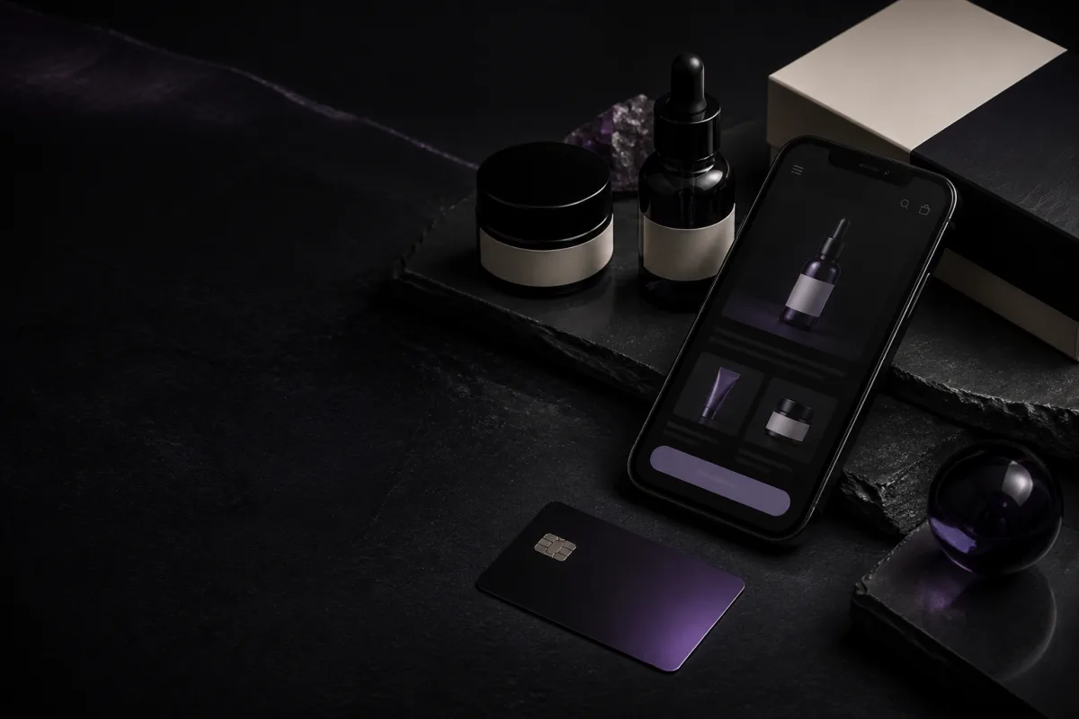 Modern online retail and skincare product experience