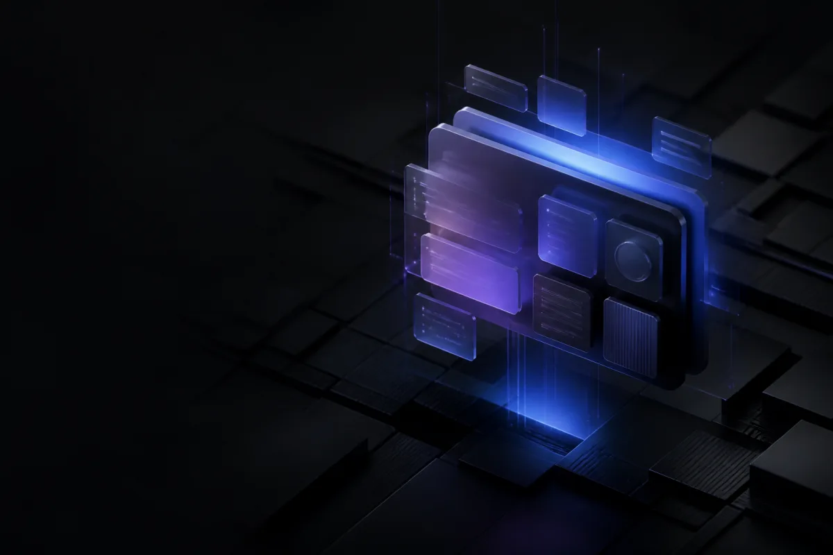Abstract modular digital product interface