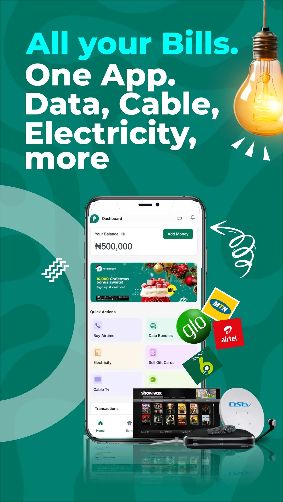 Paywithzeke mobile application screens